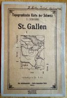 Topographische Karte der Schweiz: St.Gallen. Überdruck 1929