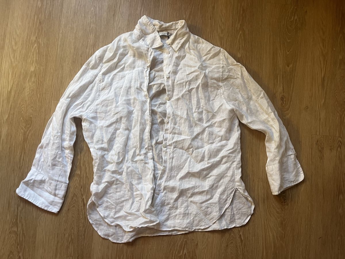 Camicette: Damen Leinenbluse Weiss Grösse L – Nuovo (secondo la descrizione) da Zürich venduto da jaelllara