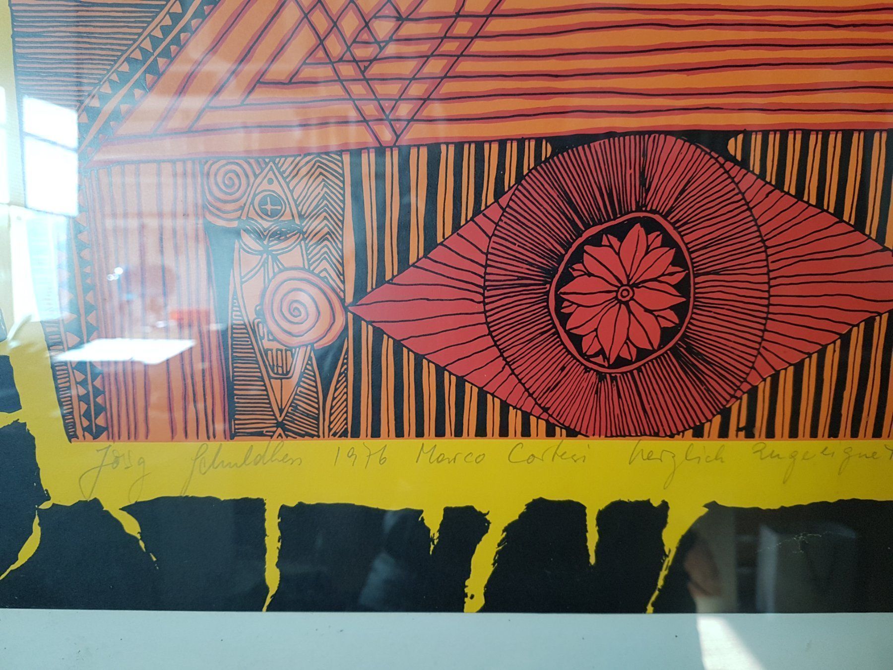 Gemälde: Jörg Shimon Schuldhess, EA Serigrafie, 1976 – Gebraucht aus Buchrain von rom_r5bh 1