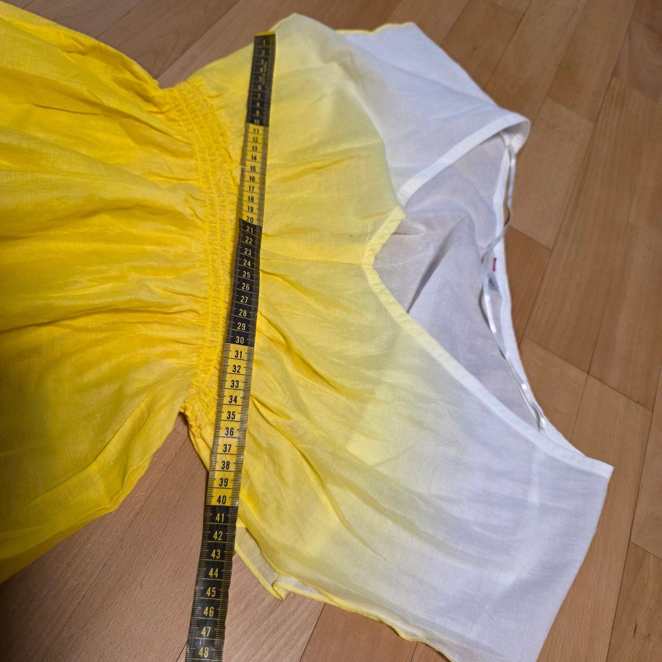 Vestiti: Gelb-weißes Strandkleid leicht M – Usato da Wald ZH venduto da CapLux 4