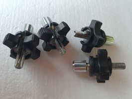 4 Kabeleinstellschrauben Motorad M8 domino mit 1/3 Rastersy.