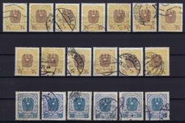 Deutschösterreich 1920/21 Wappenmotiv 71/2 + 10 Kronen gest.
