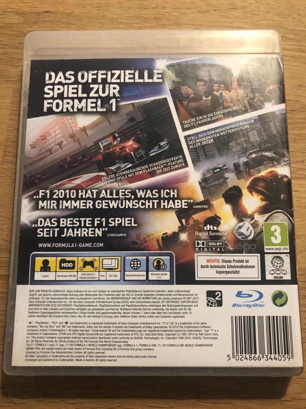 Sony Spiele: F1 2010 für Sony PS3 – Gebraucht aus Kestenholz von Inna09 1