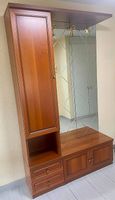 Mobile d'ingresso in legno con specchio