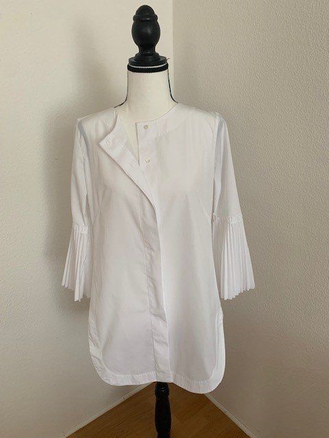Blusen: Tunika-Bluse mit Plissé-Aermel / Baumwolle / Gr. 36 – Neu (gemäss Beschreibung) aus Zürich von gonthemove