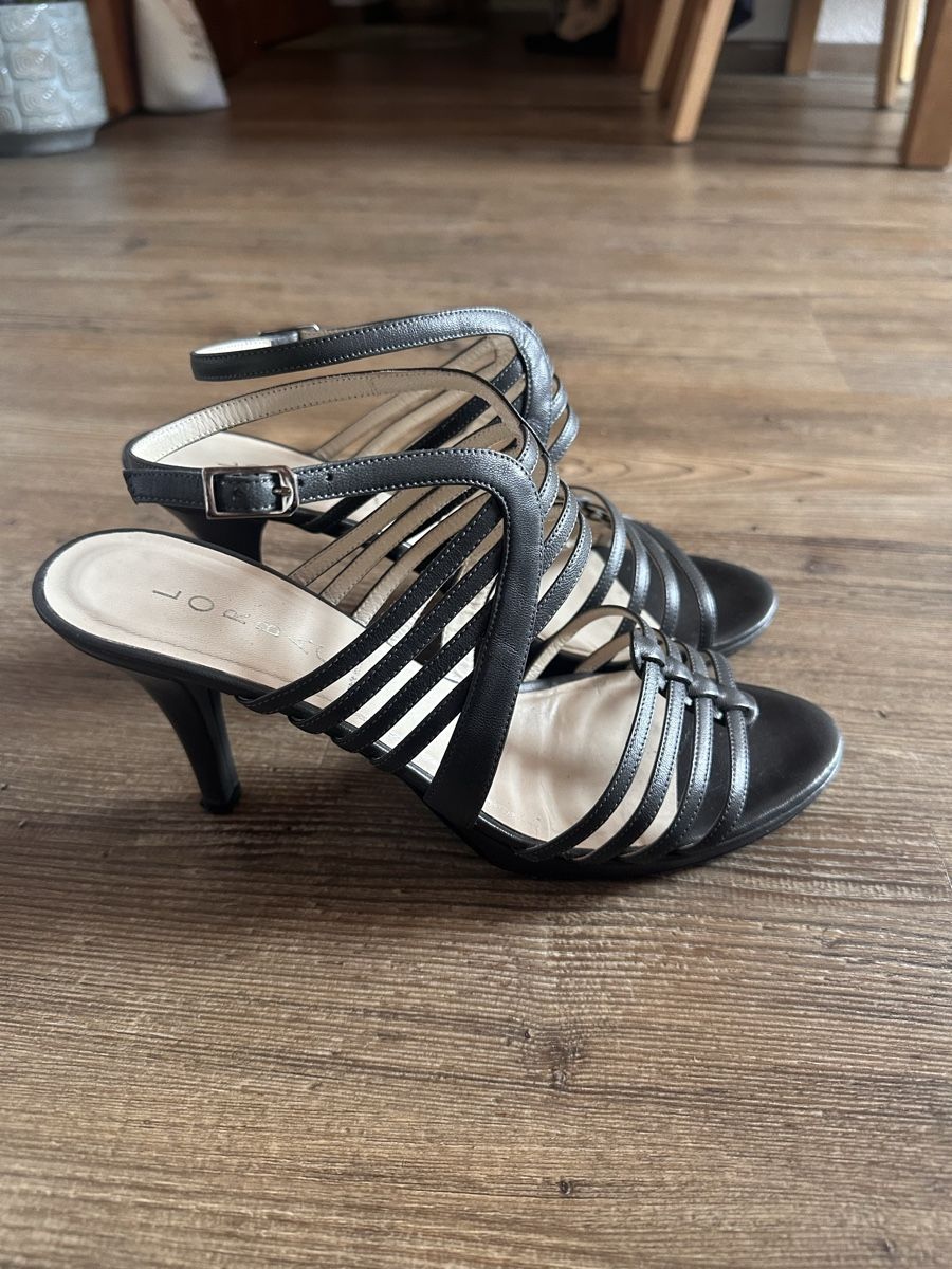 Scarpe da donna: Dunkel Graue Sandalen , Grösse 41, Lorbac – Usato da St. Moritz venduto da Dar-23 2