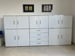 Artmodel: Sideboard weiss Metall unmontiert