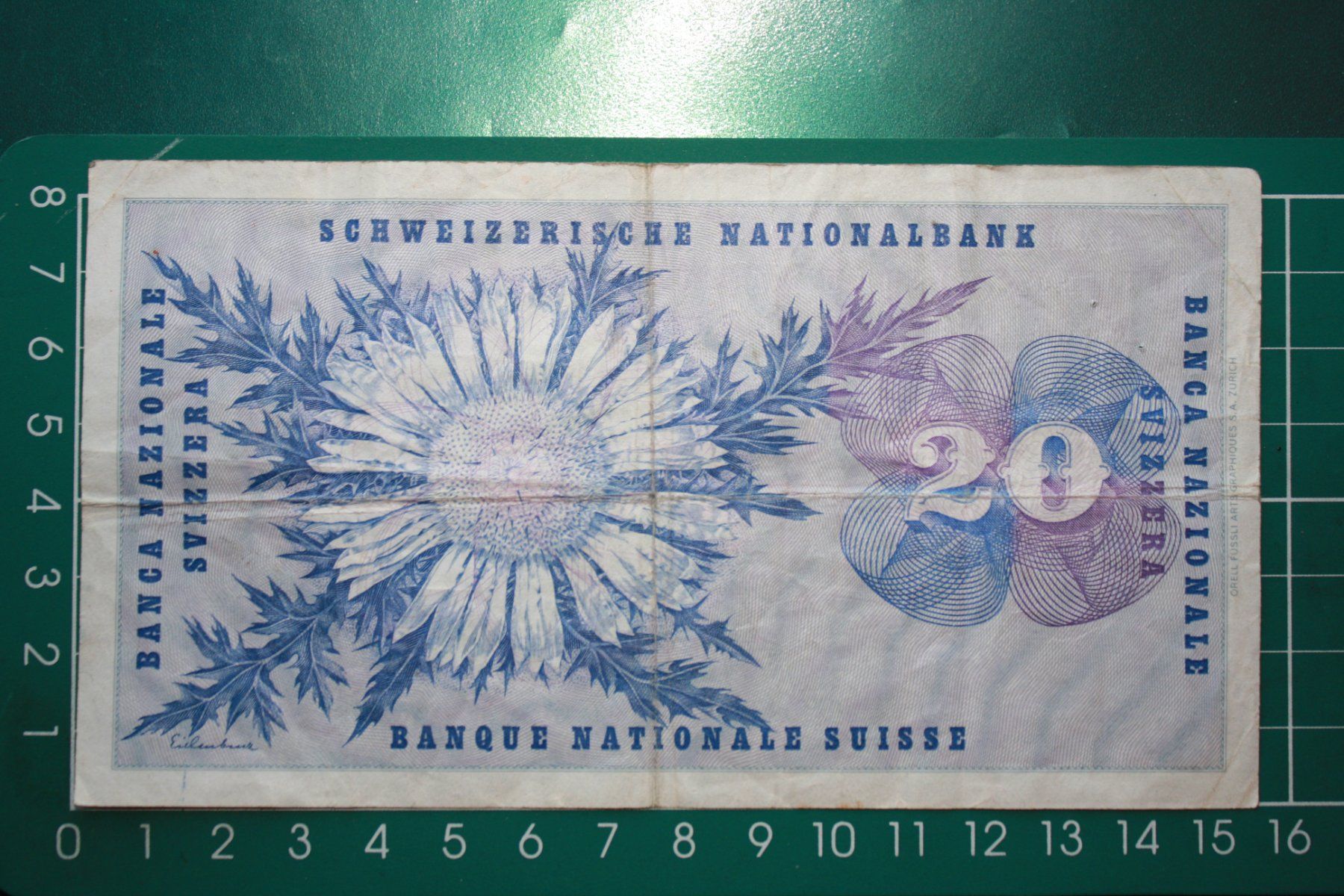 Banconote: general dufour banknote 20 franken 1973 – Usato da Laupen BE venduto da Gufi57 1