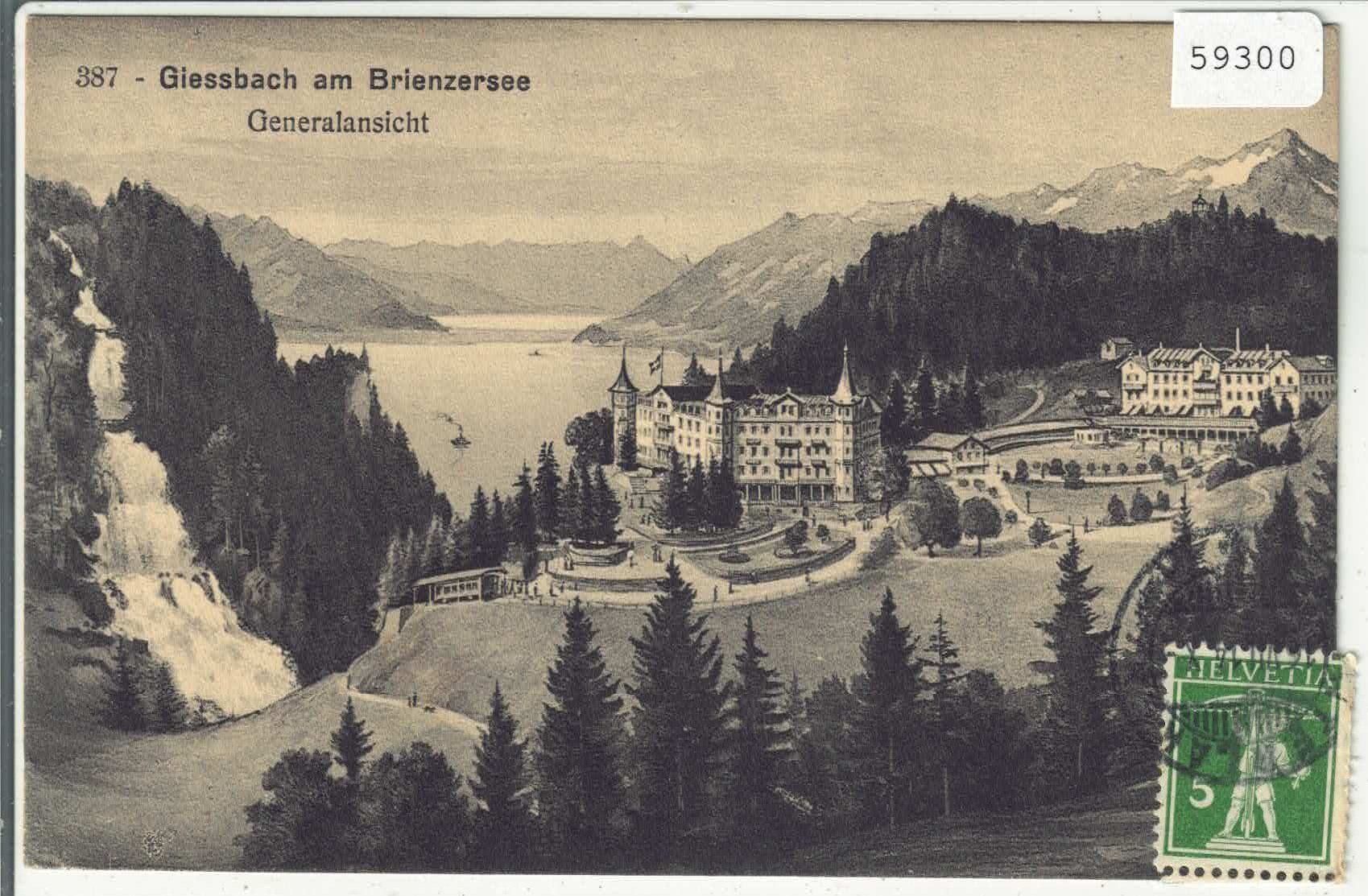 Ansichtskarten: Giessbach am Brienzersee - Generalansicht – Gebraucht aus Ettingen von Kartenplanet