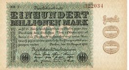 Berlin 100 Mil.Mark Serie MM-21 22.08.1923 VZ+-VZ++