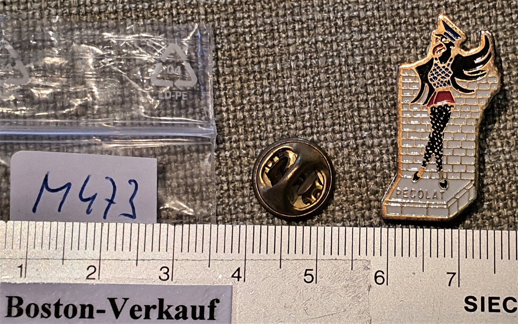 Placchette & Badge: M473 - Pin Pecolat Polizei Genf – Usato da Reinach BL venduto da Boston-Verkauf 1