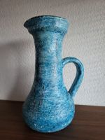 Magnifique pichet céramique vintage bleu signé: L.Hafner.