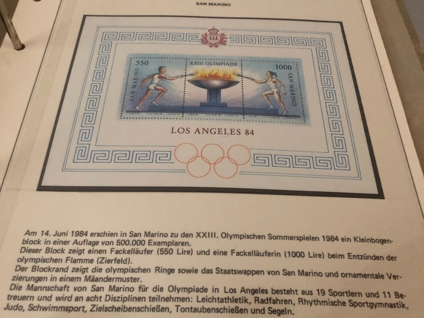 Tutti i francobolli: Kleinbogenblock San Marino 1984 – Nuovo e nell'imballaggio originale da Landquart venduto da interesse63 1