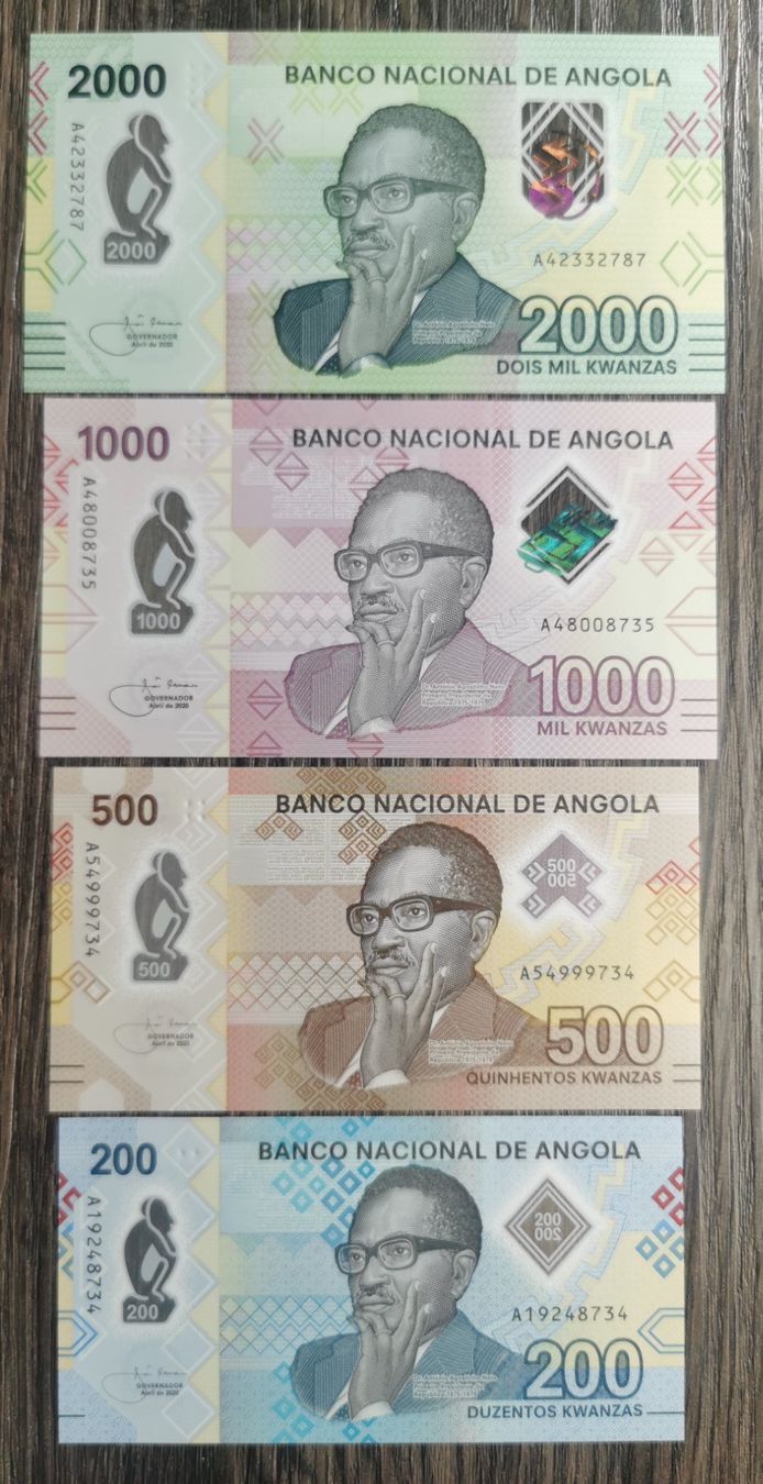 Banconote: Angola 200,500,1000,2000 Kwanzas UNC _1 – Nuovo (secondo la descrizione) da Cousset venduto da Patricio77