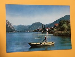 Brusino Tessin Lago du Lugano Barca
