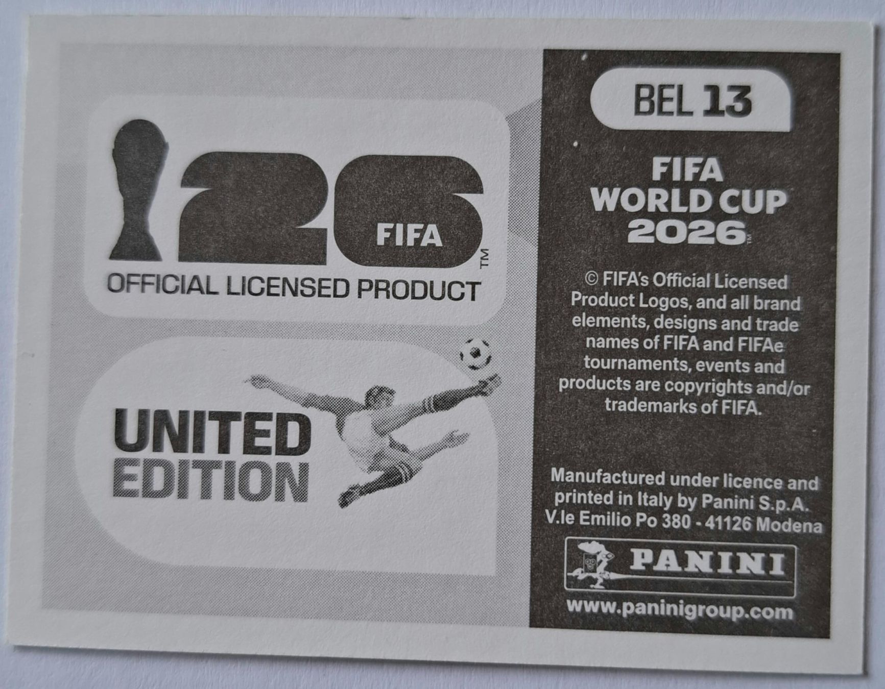 Panini Carte collezionabili: WM 2026 Paninibild Nr. BEL13.. – Nuovo (secondo la descrizione) da Rotkreuz venduto da keerthdi 1