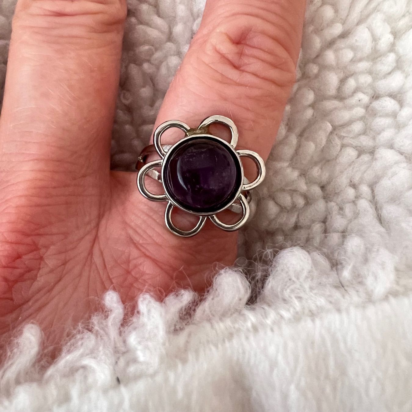 Anelli: Bague en laiton avec améthyste – Nuovo (secondo la descrizione) da Pully venduto da sunaddict 2