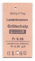 Billette Lauterbrunnen - Grütschalp