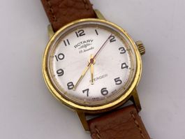 Vintage ROTARY Avenger Handaufzug Uhr aus Stahl