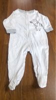 Baby Schlafanzug mit Zebra-Motiv, Grösse 68,