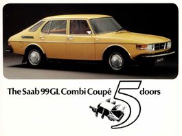 Originalprospekt von 1976   Saab 99 GL