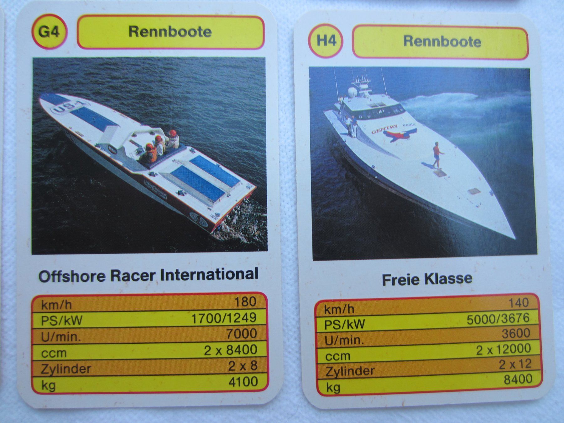 Giochi: QUARTETT RENNBOOTE TOP ASS Spielkarten – Usato da Sursee venduto da Tschiger 4