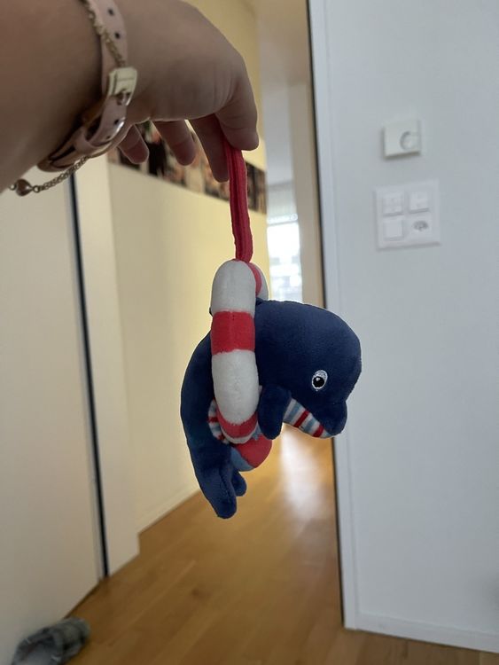 Bakermiche Baby Spielzeug Für Kinderwagen & Bett - Schwarz-Weiß Plüsch Mit Glocken