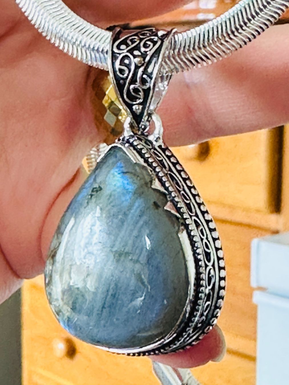 Catenine: Labradorite necklace – Nuovo e nell'imballaggio originale da Genève venduto da AGBERG 5