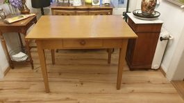 Biedermeier Tisch Tanne alte Bemahlung