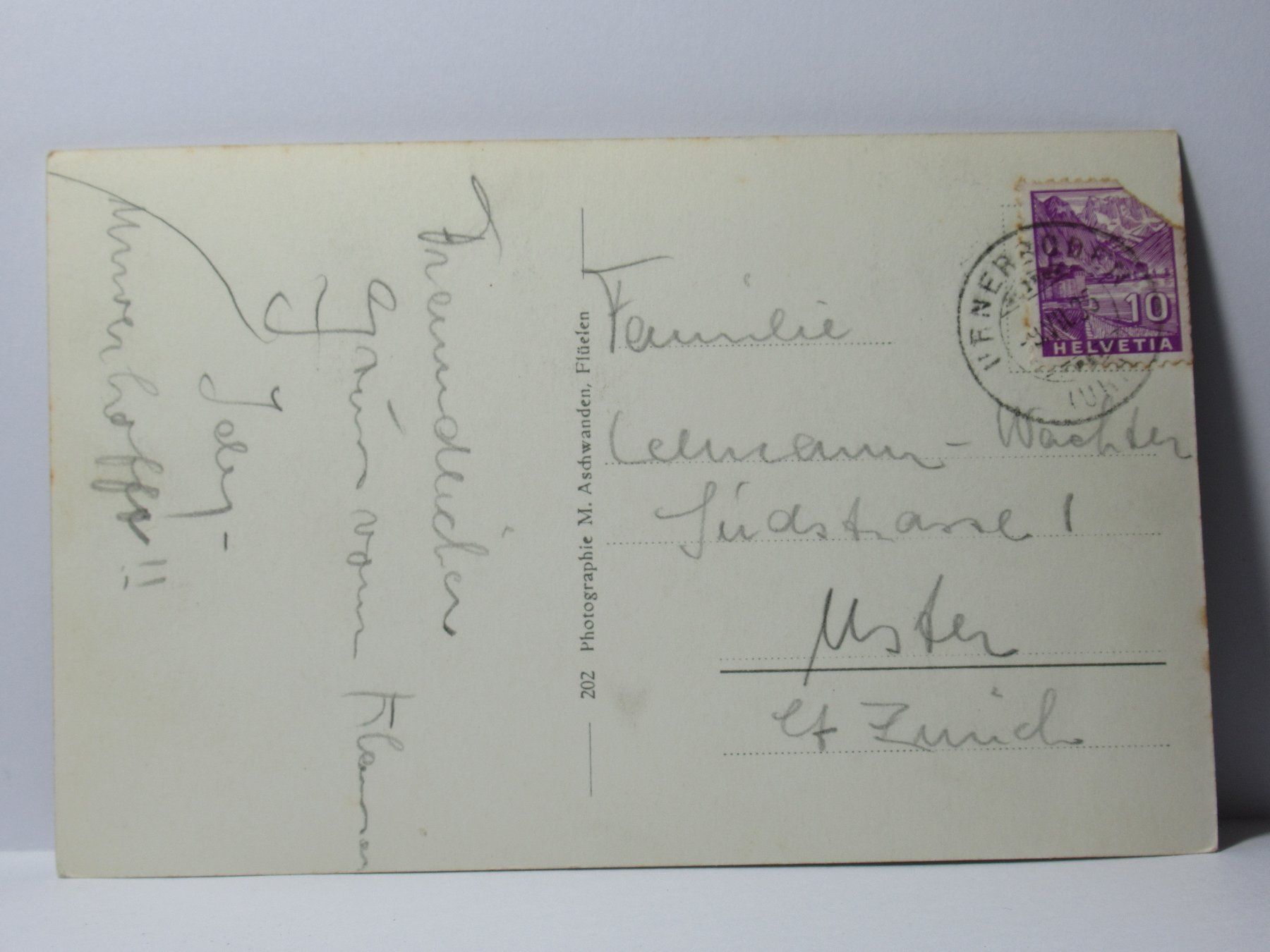 Cartoline postali: Scheerhorn , Klausenroute  1925 – Usato da Grenchen venduto da Bluemchen1900 1