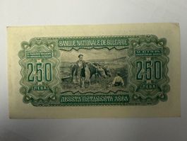 Bulgarien 250 Lewa Banknote 1943 sehr guter Zustand