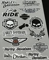 Lot de Stickers Harley-Davidson J132