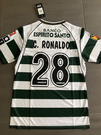 Trikot Sporting Lisboa, Saison 02-03, Cristiano Ronaldo, NEU