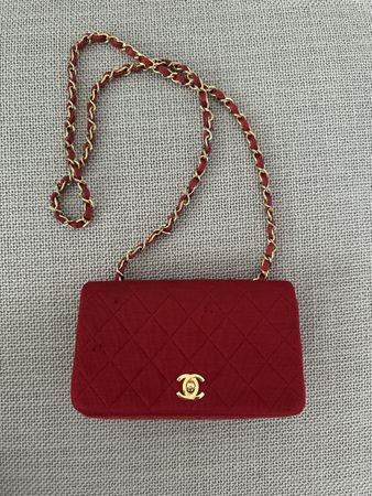 Chanel Vintage Tasche, Rot