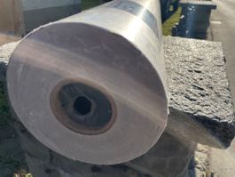 F 745 ) 200 Meter Geschenk Packpapier Silber breit 75 cm