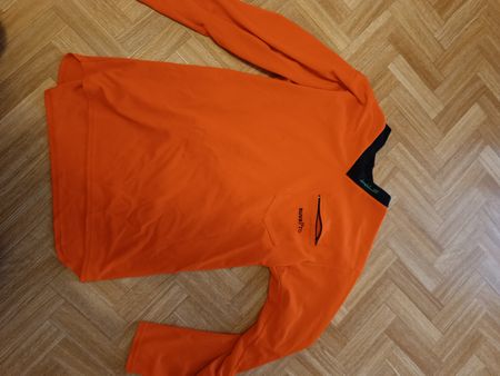 Oranges Langarmshirt, neuwertig, Grösse L Herbst Top!