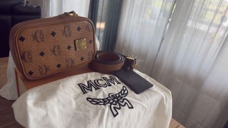 Mcm belt bag cognac 