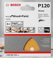 Schleifblatt C470 93 mm für Dreieckschleifer P120