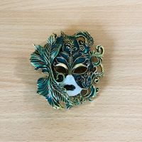 Brosche - Venezianische Maske