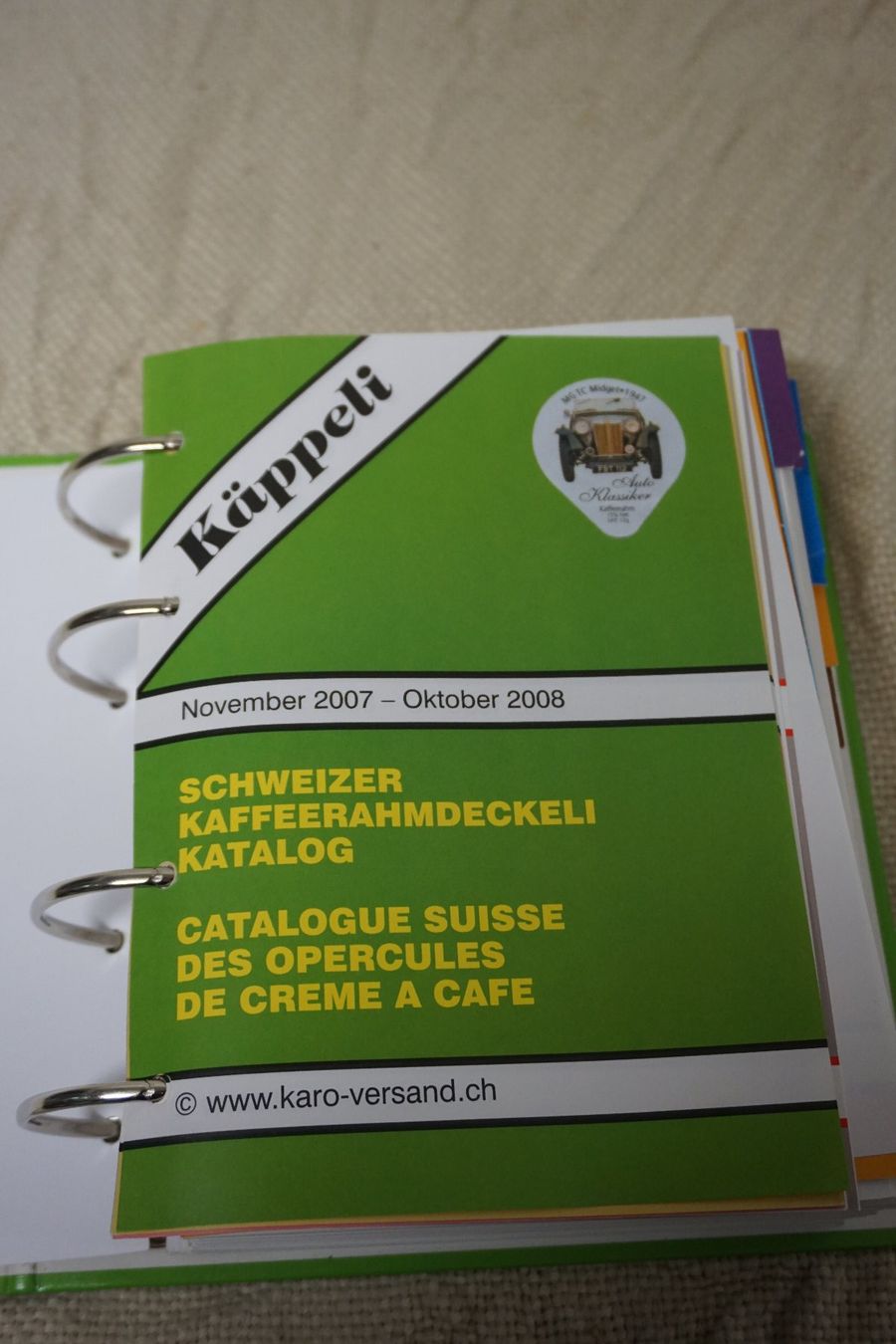Kaffeerahmdeckel: Käppeli KRD Katalog / Ordner – Gebraucht aus Meinisberg von Faithles1 1