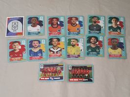 Panini WM 2022 Stickerkonvolut 14 Fussballbilder Set