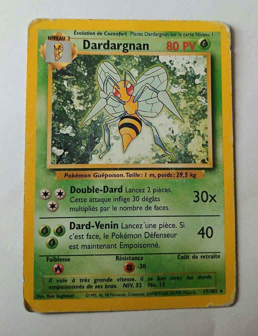 Pokémon Carte collezionabili: Carte Pokémon DARDARGNAN FR 1999 – Usato da Sciernes-d'Albeuve venduto da Dojo004