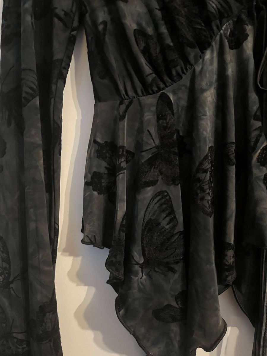 Blusen: Schwarze Bluse mit Muster XS – Neu (gemäss Beschreibung) aus Solothurn von mjt_6yvh 2
