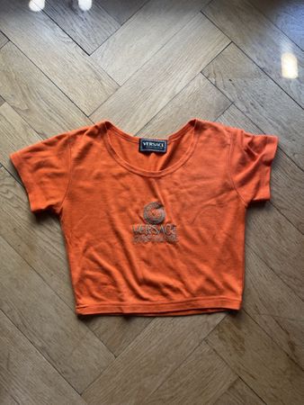 Vintage Versace Jeans Couture T-Shirt orange Grösse S