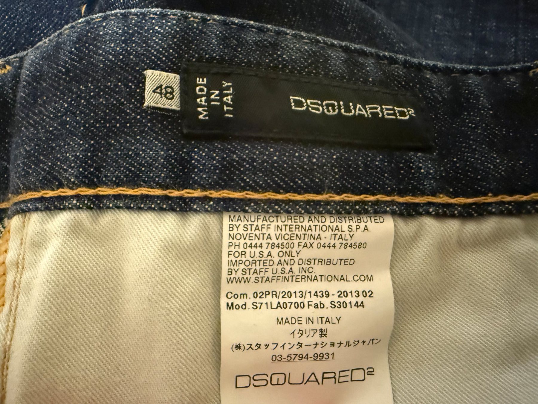 Jeans: Jeans DSQUARED2 dunkelblau Grösse 48 neuwertig – Nuovo (secondo la descrizione) da Schlieren venduto da Stadtammannamt_8952 3