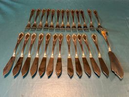 Fischbesteck-Set 12-teilig mit Vorlagebesteck, Solingen
