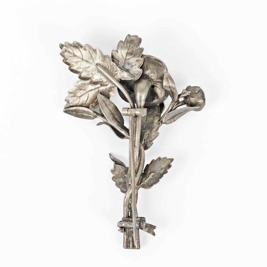 Broschen & Nadeln: Antike Brosche mit Rose in Silber 800 – Gebraucht aus Lugano von Historianlugano 1
