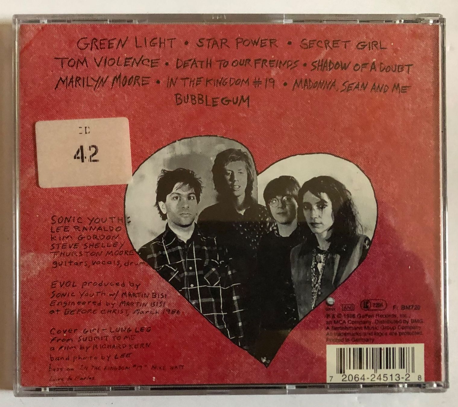 CD: SONIC YOUTH - EVOL – Usato da Poliez-Pittet venduto da Newtown-Records 1