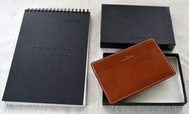 Kartenetui + Notizbuch  / étui à cartes + cahier BLANCPAIN