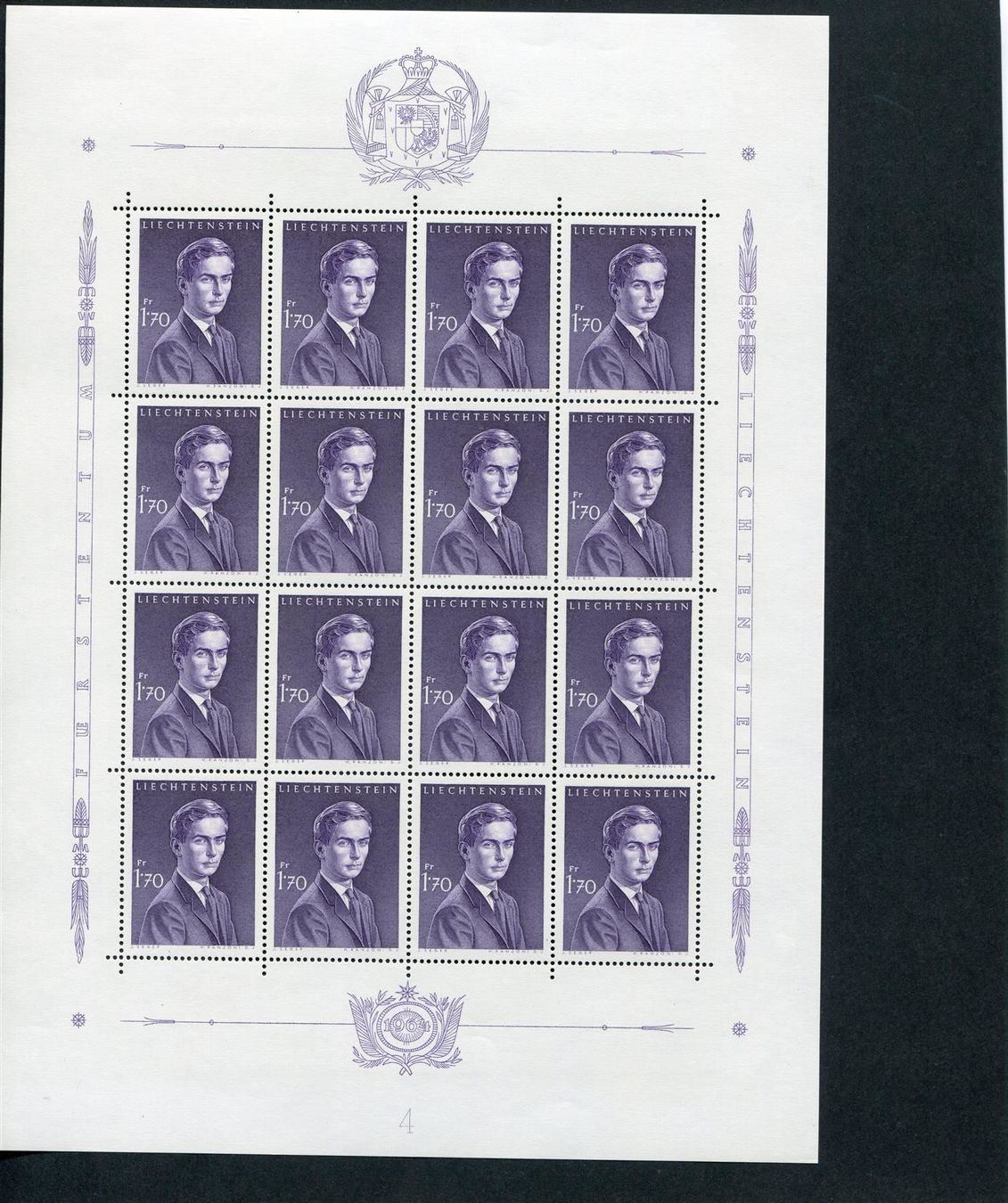Tous les timbres: 1964 Erbprinz Nr. 339 Bogen postfrisch – Neuf (Voir description) à Winterthur par Kyoung